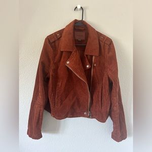Suede Moto Jacket